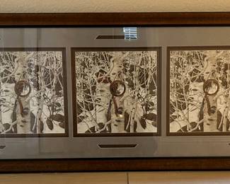 Bev Doolittle “Two More Indian Horses” Rare Framed Print