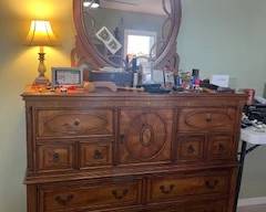 dresser with mirror
