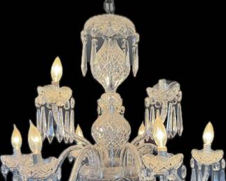 WATERFORD CHANDELIER - 9 ARM BEAUTY. 
HARD TO PHOTOGRAPH