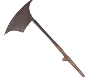 Lot 82 Headhunters Axe w Brass Trim, Ifugao Bontoc Peoples