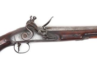 Lot 125 English Military Flintlock Pistol, circa 1800s
