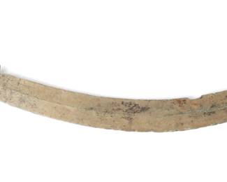 Lot 86 African Bronze Curved Sword, 10th16th c.