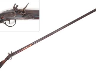 Lot 94 Early Hudson Valley Fowler Flintlock Rifle, 18th c.
