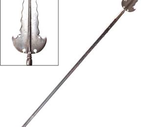 Lot 29 European Partisan Polearm, 17th c.
