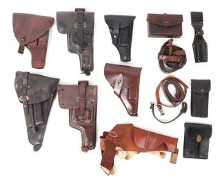 Lot 106 Lot of Holsters, 15 Pieces WWII