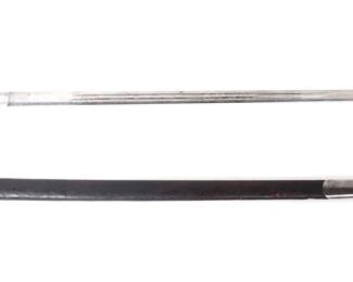 Lot 25 Scottish Highland Silver Cross Hilt Broadsword wScabbard