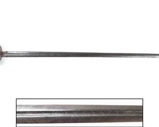 Lot 17 Spanish Colonial Embossed Bilbao Sword, 18th c.
