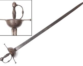 Lot 16 Spanish Colonial Cup Hilt Rapier, 17th c.