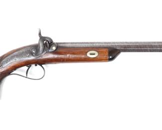 Lot 124 English Dueling Pistol by Lewis Tomes