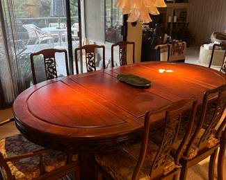 NOT INCLUDED IN HALF OFF SALE-Gorgeous Rosewood Dining table and Chairs.
