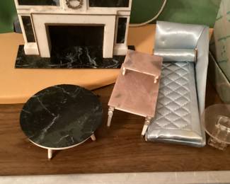 Petite Princess furniture & dolls - very old