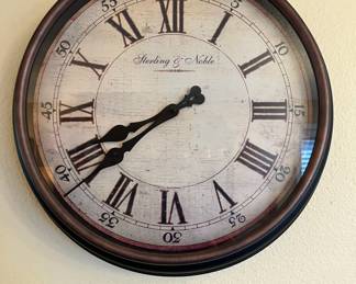Sterling & Noble Round Wall Clock