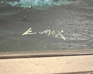 Framed Oil Painting of Sailing Ship by K. Maskell