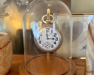 Waltham 21 Jewels Pocket Watch in Display Case