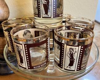 Set of 8 Roaring Twenties Whiskey Glasses