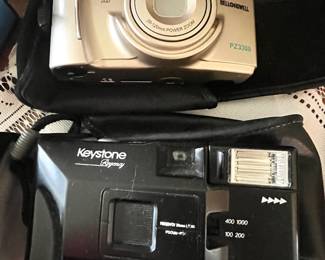 Bell and Howell PZ3300 35mm Compact Camera, Keystone Regency Easy Shot 2 35mm Camera