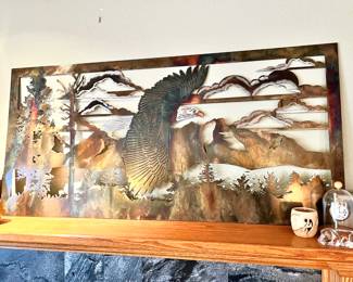 Eagle Themed Metal Wall Art
