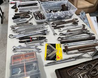 Assortment of Hand Toos - Pliars, Screwdrivers, Pipe Wrench, Wrenches, Allen Wrenches
