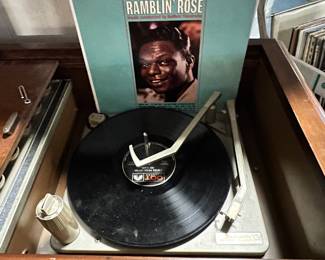 Mid Century Magnavox Turntable Stereo Console