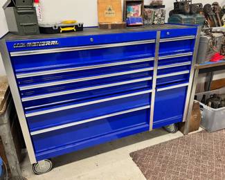 U.S. General Blue Rolling Tool Cabinet
