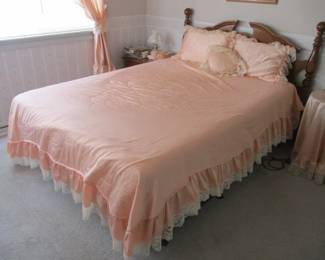 Oak Bed Frame & Mattress Set