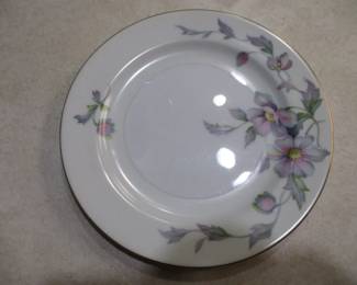 Silver Poppy China Set