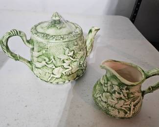 VIntage Tam O'Shanter Tea Pot and Creamer