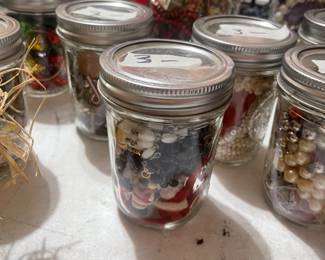 Jars of jewelry