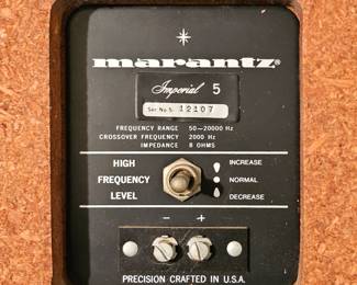 Pair of vintage MARANTZ Imperial 5 speakers.