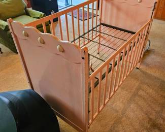 Vintage crib, ready to repurpose.