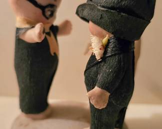 Vintage bisque Kewpie wedding scene.