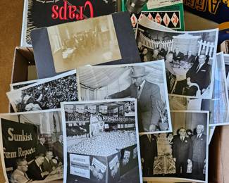 Vintage photographs & vintage paper items.