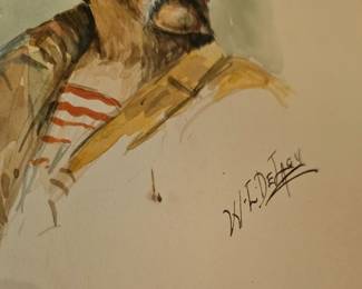 Portrait watercolor by W.L. Delacy.