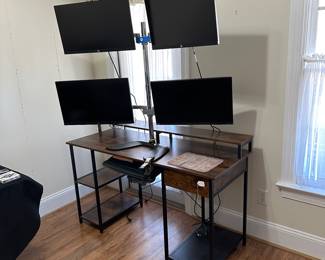 B2 - $325. Startech.com ArmQuadSS *includes* 4 HP monitors (V24v G5 FHD) from January 2024 - used very little. 