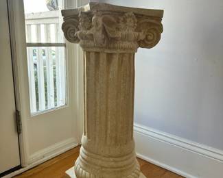 B9 - $30.  Ceramic plant stand.  Measures 11" square on the top x 28.5" tall. 