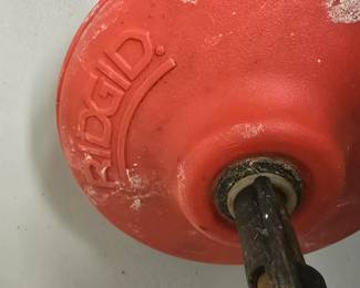 B76 - $25. Ridgid PowerSpin Drain Cleaner Cable (used)