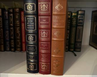 B231 - $60 Each. EASTON PRESS. SIGNED AND NUMBERED FIRST EDITION. LEATHER BOUND. Front Row at the White House. The Redhunter. The Golden Age.  (Shelf 3) 