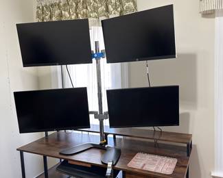 B2 - $325. Startech.com ArmQuadSS *includes* 4 HP monitors (V24v G5 FHD) from January 2024 - used very little. 