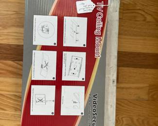 B23 - $30.  VideoSecu TV Ceiling Mount W/extension pole.  New in Box. 