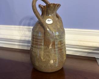 B184 - $15. Pottery Vase with hollow bottom. 