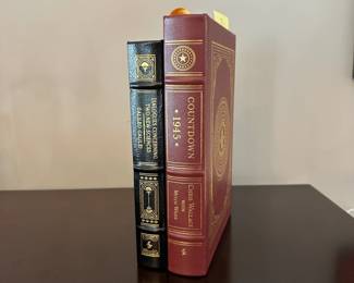 B191 - $75 Each. EASTON PRESS COLLECTOR'S EDITION BOUND IN GENUINE LEATHER.  Dialogues Concerning Two New Sciences. Countdown 1945  (Basket 5) 
