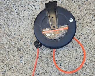 B119 - $25 each. Retract-O-Matic 30' 14/3 extension cord, 2 available