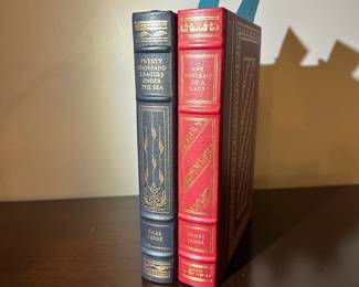 B212 - $30 Each. LEATHER BOUND FRANKLIN PRESS.  Twenty Thousand Leagues Under The Sea. The Portrait of a Lady. (Basket 4)