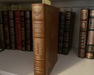 B223 - $30 Each. Signed First Edition. THE FRANKLIN LIBRARY - LEATHER BOUND. The Bourne Supremacy - Robert Ludlum. (shelf 2)