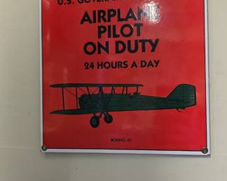 B102 - $25, Ande Rooney Phillips 66 Boeing 40 sign