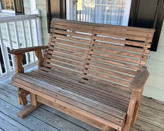 B36 - $150. Gliding Bench. Comfy and sturdy, good condition.  