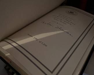 B231 - $60 Each. EASTON PRESS. SIGNED AND NUMBERED FIRST EDITION. LEATHER BOUND. Front Row at the White House. The Redhunter. The Golden Age.  (Shelf 3) 