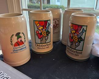 B174 - $10 Each Large Steins. 