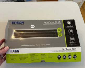 B177 - $40. Epson WorkForce DS-30 Portable Color Scanner. 