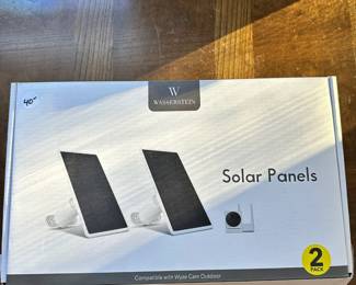 B41 - $40.  Wasserstein Solar Panels compatible with Wyze Cam Outdoor. New in Box